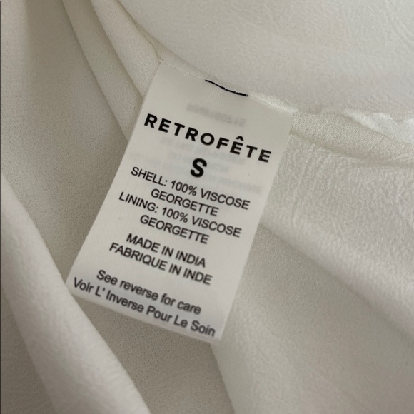 RETROFETE Sherry Sequin Embellished Strapless White Mini Dress Size Small - Picture 8 of 8